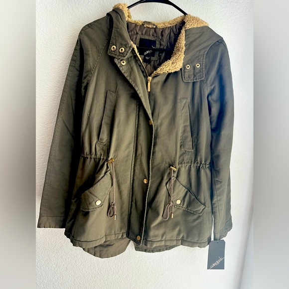Macy's Jackets & Blazers - Macy’s, Women's Olive Green Hooded Jacket